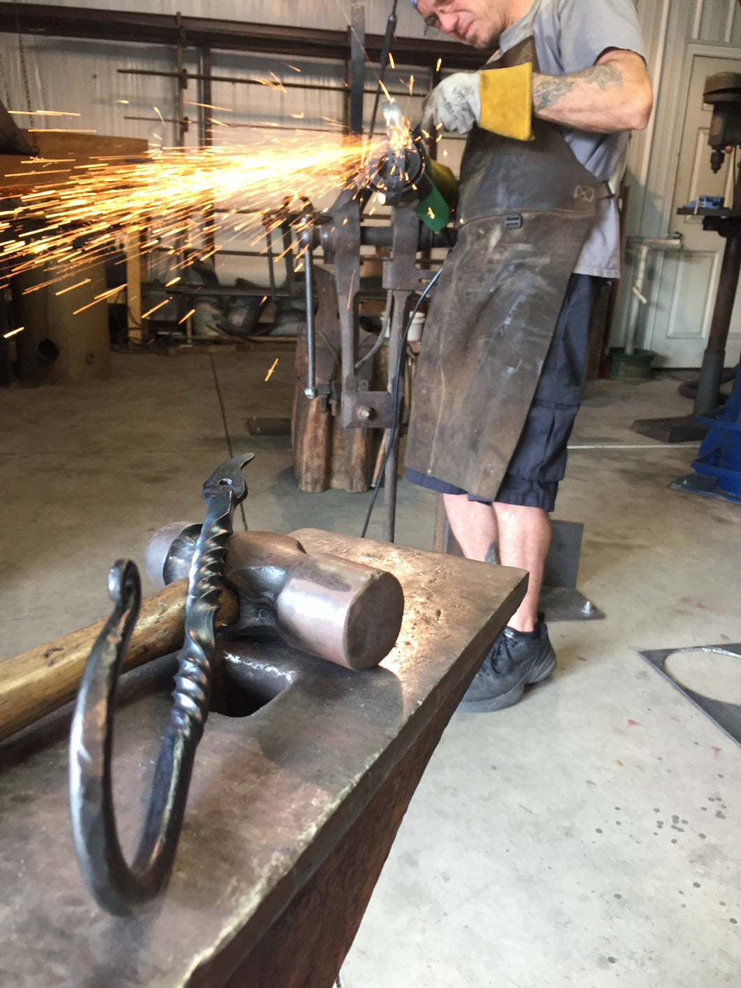 Hook, 10-inch Twisted, Blacksmith Hooks, Custom Sizes and Design