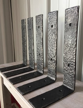 Custom Orders - Shelves and Shelf Bracket, Counter Top Support, Structural Hardware, Hammered Finish, Blacksmith Metal, Mitty's Metal Art by Ryan Schmidt - www.mittysmetalart.com