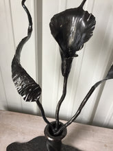 Mitty's Metal Art by Ryan Schmidt - www.mittysmetalart.com - This calla lily is maintenance free and blooms all year round! The handcrafted, using blacksmith and other metalsmithing techniques, is finished with a clear coat to showcase the natural beauty 