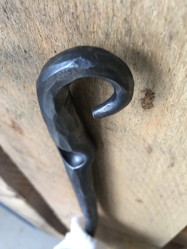 We’re all about using the wall for vertical storage! Blacksmith Metal Art by Ryan Schmidt - www.mittysmetalart.com - Shop Online Anytime!