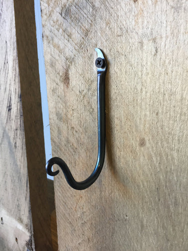 We’re all about using the wall for vertical storage! Blacksmith Metal Art by Ryan Schmidt - www.mittysmetalart.com - Shop Online Anytime!