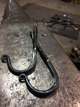 We’re all about using the wall for vertical storage! Blacksmith Metal Art by Ryan Schmidt - www.mittysmetalart.com - Shop Online Anytime!